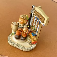 Hummel Pretzel Boy 2093 Bavarian Beer Garden Scape TMK 8 1016-D Beer Mug Set