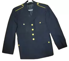 US ARMY ENLISTED DRESS BLUE UNIFORM COAT SIZE: IN DESCRIPTION