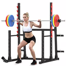 Adjustable Squat Rack Bench Press Rack Power Rack Barbell Rack with Landmine