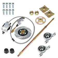 32" Rear Live Axle Kit+Brake Assembly+Sprocket Hub Go Kart / ATV / Drift Trike