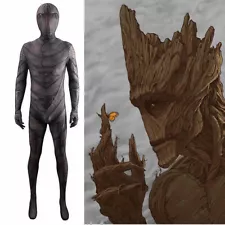 Guardians of the Galaxy Groot Jumpsuit Cosplay Costume Adult Kids Halloween Suit