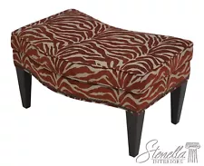 53960EC: ETHAN ALLEN Modern Design Zebra Print Upholstered Ottoman