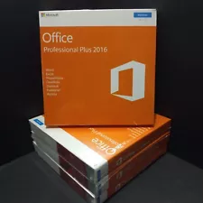 Microsoft Office 2016 Professional Plus DVD + Key for Windows New Sealed