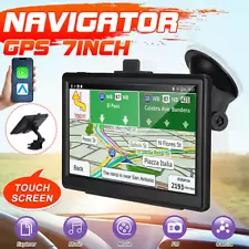 7 Inch Car GPS Navigation Touch Screen Maps Spoken Direction 2024 RV Trucker NEW