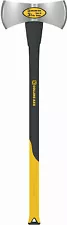 Axe 3.5 lb Double Bit Michigan 35" Fiberglass Handle Black/Yellow