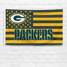 For Green Bay Packers Football Fans 3x5 ft American Flag Gift Banner