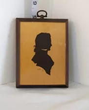 Vintage, Unique & Rare Painted Silhouette On Wood, by Sydney Lucas and Numbered