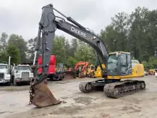 2017 John Deere 210G LC Excavator Trackhoe Aux Hyd Q/C Cab A/C Bucket bidadoo