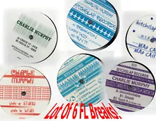 Lot of 6 New Old Stock Charlie Murphy Florida Breakbeat 12" Records