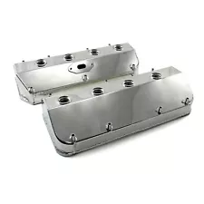 Hemi 426 BAE Fat Head Polished Fabricated Valve Covers w/ Breather Hole