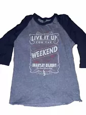 Brantley Gilbert Live It Up For The Weekend Baseball T-shirt Size S Concert Tour