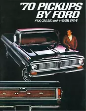 1970 70 FORD TRUCK SALES BROCHURE-F-100/F-250/F-350