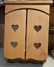 Country wooden display cabinet/handmade