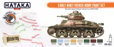 Hataka Hobby Paints WWII FRENCH ARMY COLORS Orange Line Lacquer Paints