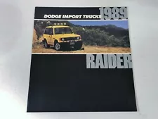 1989 DODGE RAIDER SALES BROCHURE CATALOG IN EXCELLENT CONDITION