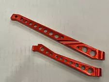 Aluminum Front & Rear Chassis Brace for 1/8 Arrma Kraton 6s BLX Red