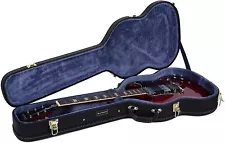 Crossrock Deluxe Wooden Case for Gibson SG and Similar Style Electric Guitars