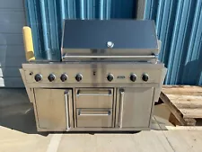 Viking Professional 53” Stainless T-Series Grill w/Side Burners - VGBQ5323RT