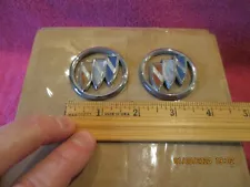 BUICK GM FACTORY OEM PAIR 2 EMBLEMS FREE SHIPPING