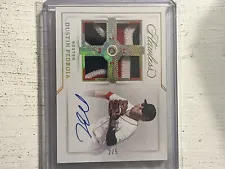 2022 Panini Flawless Dustin Pedroia GAME USED Auto Autograph Red Sox /5 EBay 1/1