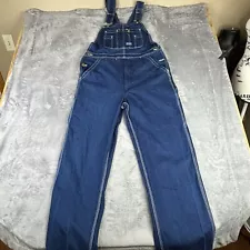 Big Smith Overalls Mens 34x32 Carpenter Jean Blue Denim Med Wash