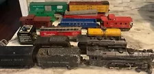 ESTATE SALE LOT OF OLD LIONEL & MARX TRAINS. LOCOMOTIVES, CARS AS IS AS FOUND.