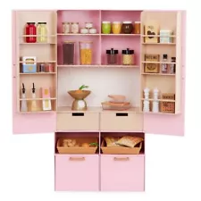 Our Generation Pretty Pantry Home Kitchen Furniture Set for 18" Dolls