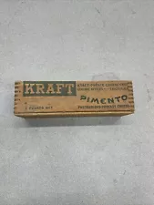 Old Vintage Kraft 5 LB Pimento Cheese Wood Box Chicago, ILL.