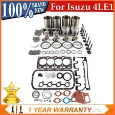 4LE1 Engine Overhaul Rebuild Kit Valve Bearing Gasket Set for Isuzu Hitachi JCB