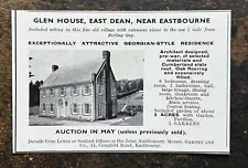 Glen House - East Dean - Sussex For Sale - 1958 Press Cutting r448