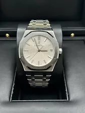 Audemars Piguet Royal Oak NEW 2021 Silver White Dial Stainless Steel Box & Paper