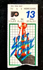 Tic Stub Home Game 13 Stanley Cup Finals G6 Flyers vs Oilers Gretzky Assist