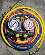 Used - 49968 4-Valve Test and Charging Manifold for R22/404A/410A Refrigerant