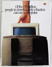 APPLE MACINTOSH COMPUTERS ADVERTISING SALES BROCHURE GUIDE CATALOG 1984 VINTAGE