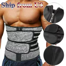 Men Waist Trainer Body Training Shaper Sweat Belt Tummy Control Cincher Girdle