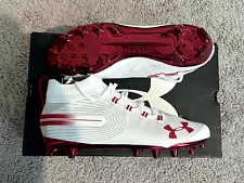 Under Armour Spotlight MC Red/White Football Cleats - Mens Football Cleats