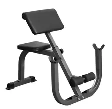 Arm Preacher Curl Bench Adjustable Roman Chair Back Hyperextension Weight Bench