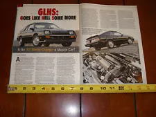 1987 SHELBY CHARGER ORIGINAL 2009 ARTICLE