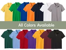 3 Pack School Uniform Polo for Boys Choose Shirts Color - Sizes 4-20 Many Colors