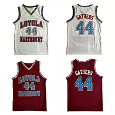 Throwback Hank Gathers #44 Basketball Jerseys Stitched Red White Black Youth/Men