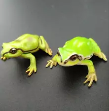 Kaiyodo Furuta Chocolate Egg Japanese Animal Tree Frog Set of 2 #3c9b7f