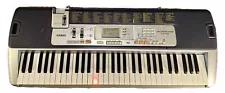 Casio LK-110 With Key LIGHTING SYSTEM Silver keyboard piano Working See Photos!