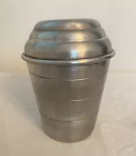 Vintage Mirro Aluminum Measuring 1 Cup Mixer 2623M Shaker with Lid Embossed