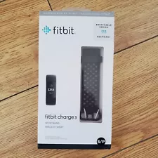 NEW SEALED - Fitbit Charge 3 Black Sports Band Size Small FB168SBBKS