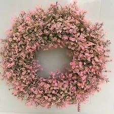 45cm Artificial Baby Breath Wreath Artificial Quality Flowers Door wreath 2024