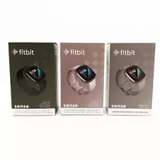 Fitbit Sense FB512 Advanced Health Smartwatch Stainless Steel Case Sealed L&S