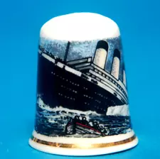 The Titanic Sunk April 15th 1912 China Thimble B/60