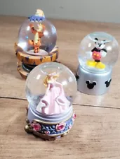 Disney Mini Snow Globes Mickey Mouse, Cinderella, Tigger Disney Store, Princess