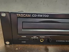 TASCAM CD Rewritable Recorder / Player Model CD-RW700 - Tested & Working