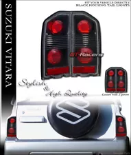 For 1988-1998 Suzuki Vitara Sidekick Tracker Black Altezza Tail Lights Lamps (For: Suzuki Sidekick)